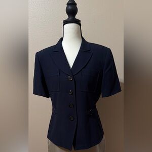 Kasper ASL Women's Dark Navy Tailored Blazer 6P